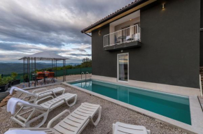 Villa Art house with Pool and a beautiful view on the river Mirna valley